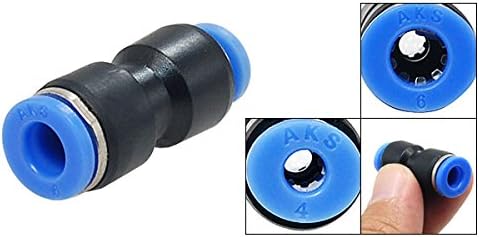 4mm to 6mm Push Adapter Pneumatic Connection Fitting Pair (Dunlop/VB/Firestone/MAD to Martech)