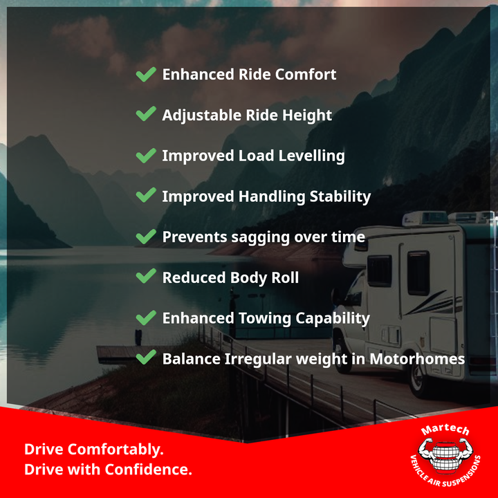 Basic Air Suspension Kit for MAN TGE Double Wheels 2017 onwards (4000KG Rubena)