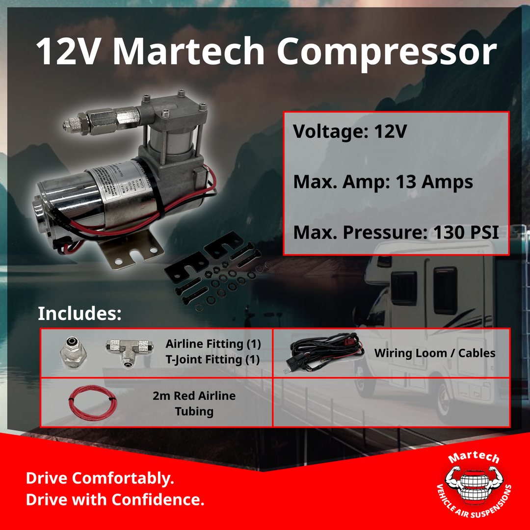 Basic Air Suspension Kit for MAN TGE Double Wheels 2017 onwards (4000KG Rubena)