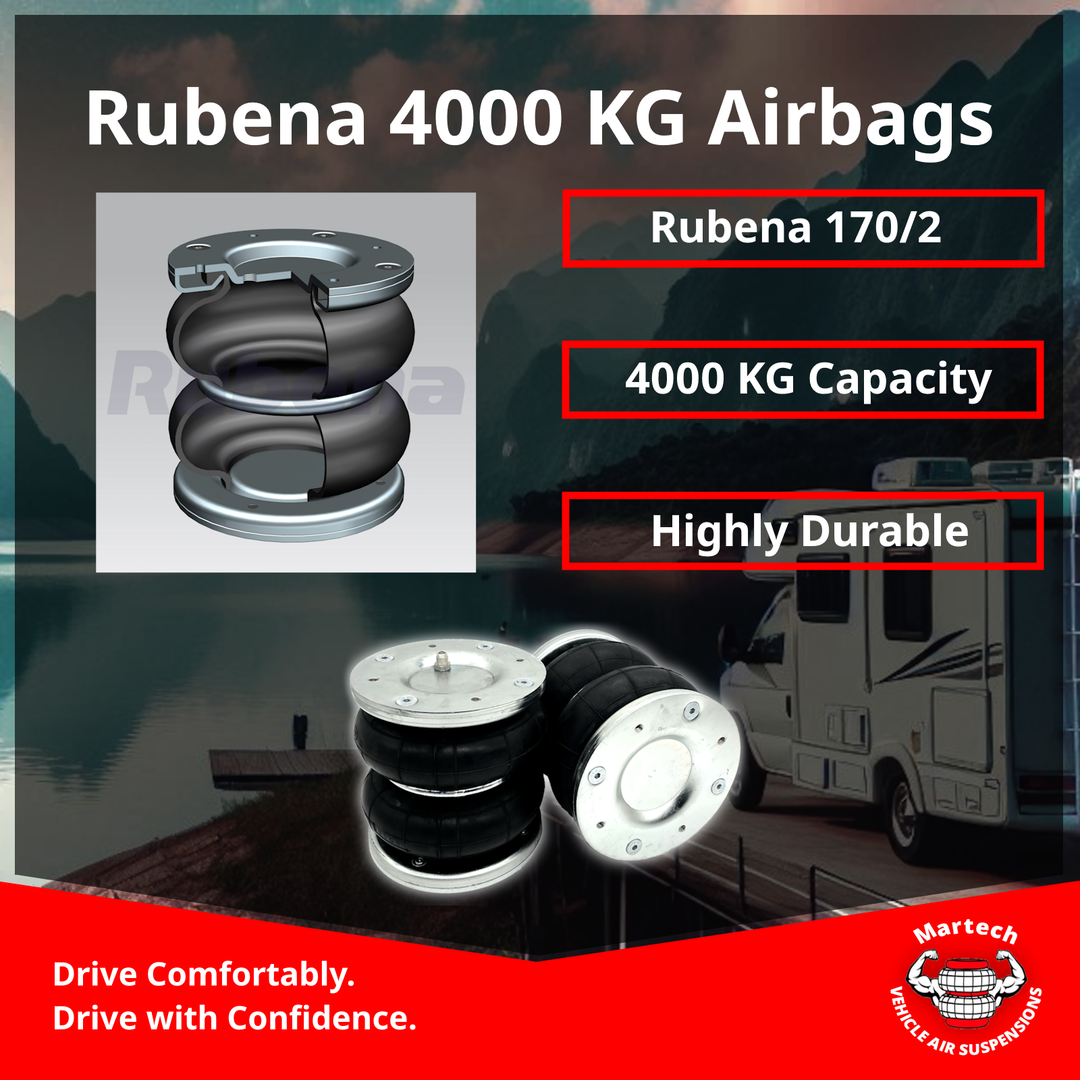 Basic Air Suspension Kit for MAN TGE Double Wheels 2017 onwards (4000KG Rubena)