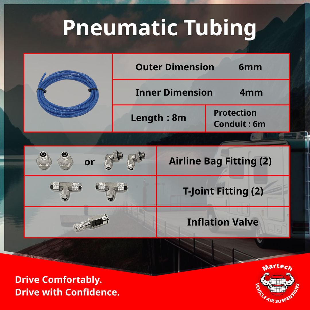 Basic Air Suspension Kit for MAN TGE Double Wheels 2017 onwards (4000KG Rubena)