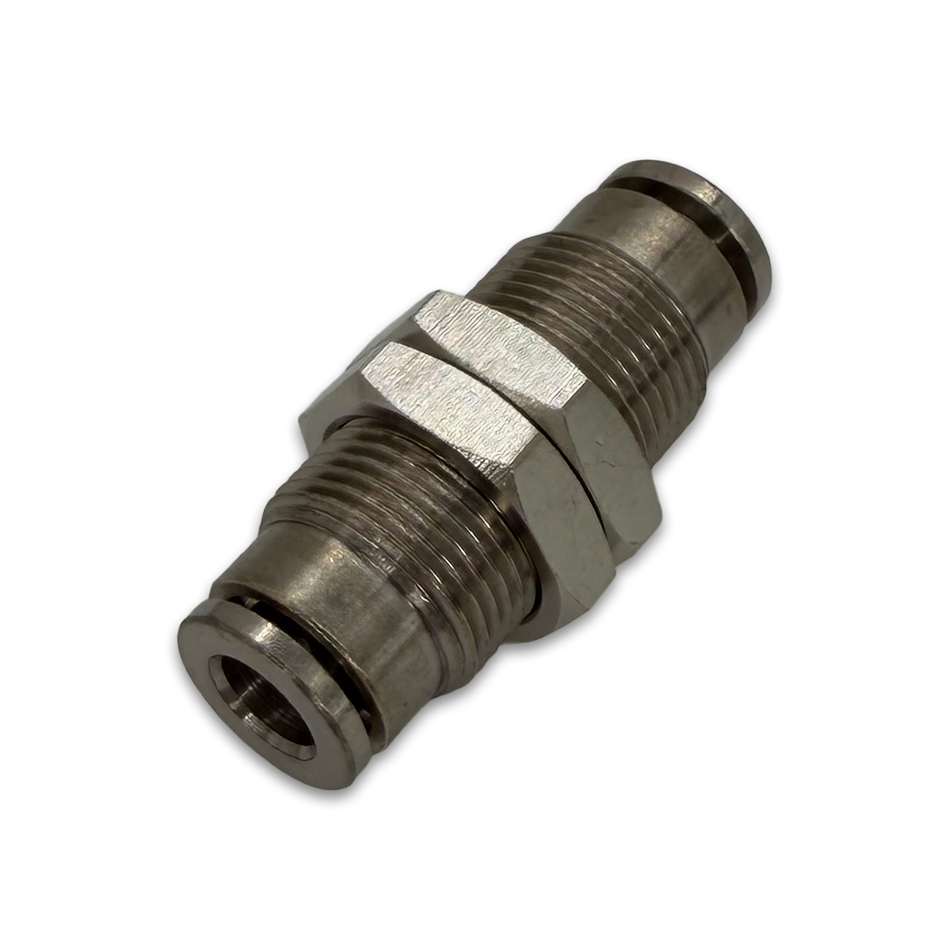 Martech 6mm G1/4 Bulkhead Push-In Brass Fitting