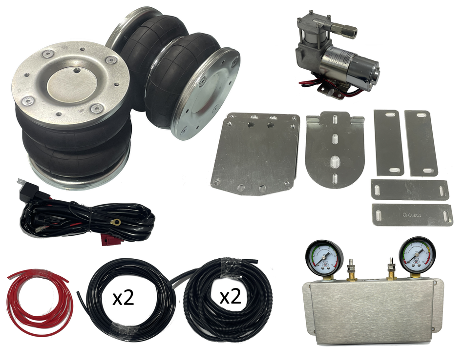 Twin Gauge Air Suspension Kit for Ford Transit FWD Single rear wheel from 2014-2019