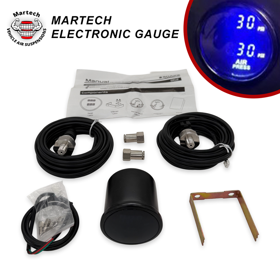 Martech Air Suspension Air Pressure Electronic Digital Gauge